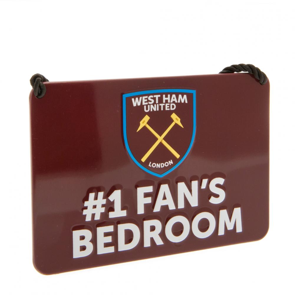 West Ham United Bedroom Sign No1 Fan