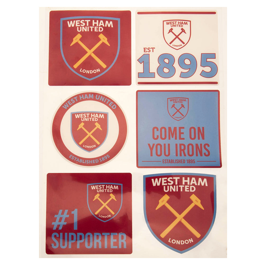 West Ham United Car Decal Set