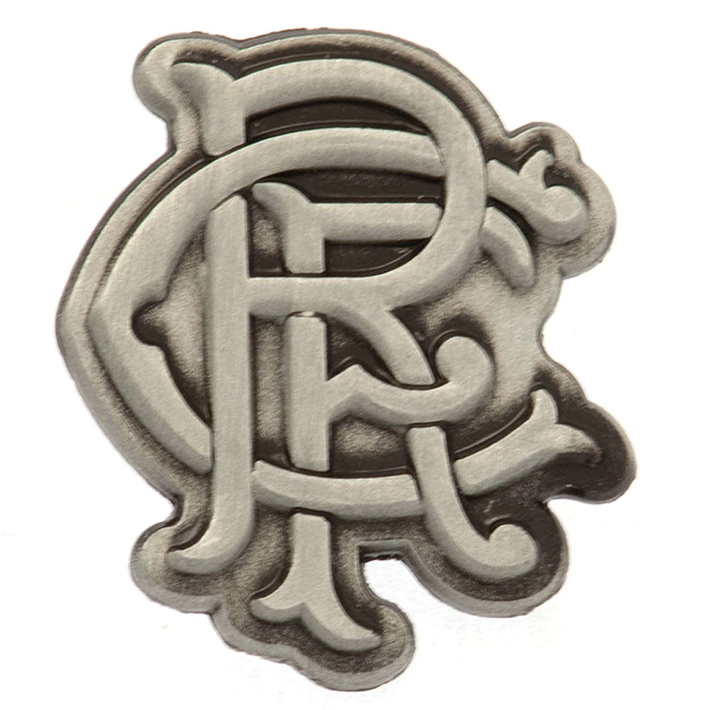 Rangers Antique Silver Scroll Crest Badge