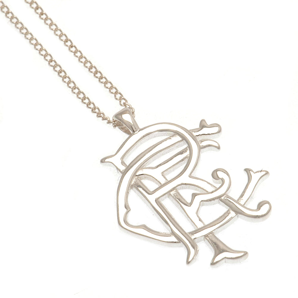 Rangers Sterling Silver Pendant & Chain Fixed