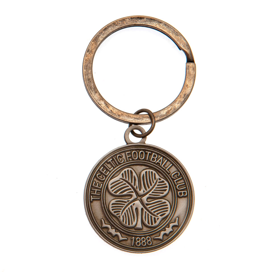 Celtic Antique Silver Crest Keyring