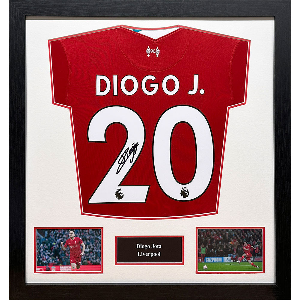 Liverpool Jota Signed Shirt (Framed)