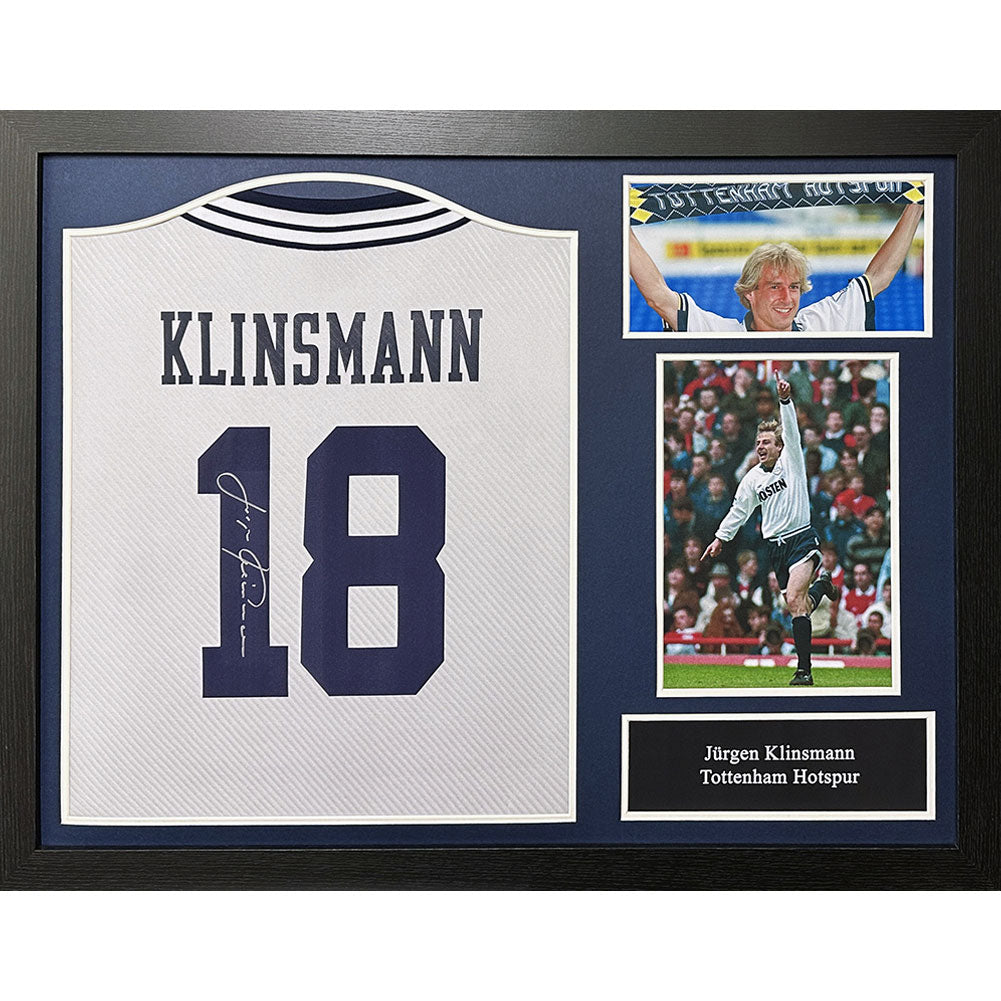 Tottenham Hotspur 1994 Klinsmann Signed Shirt (Framed)