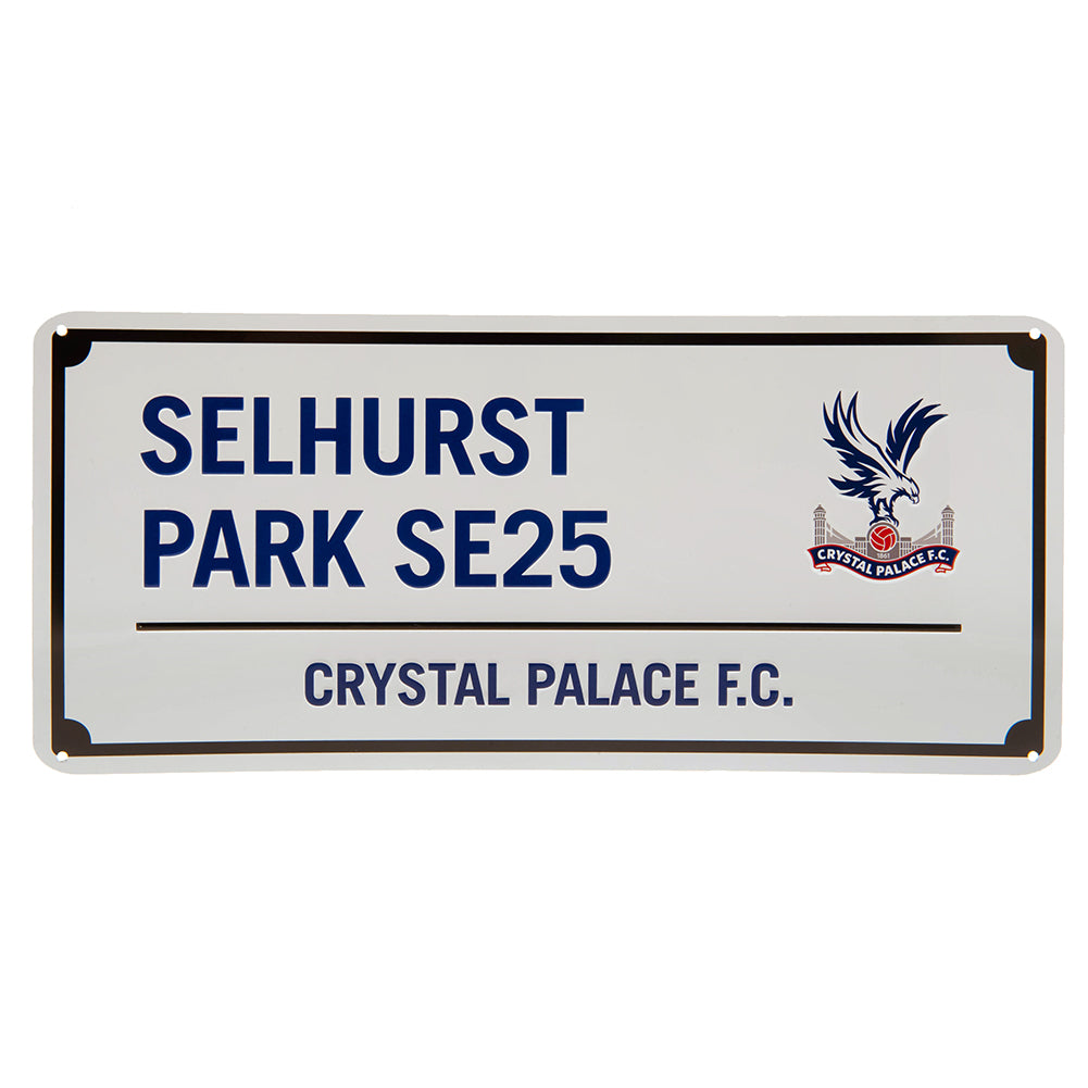 Crystal Palace Blue Text Street Sign