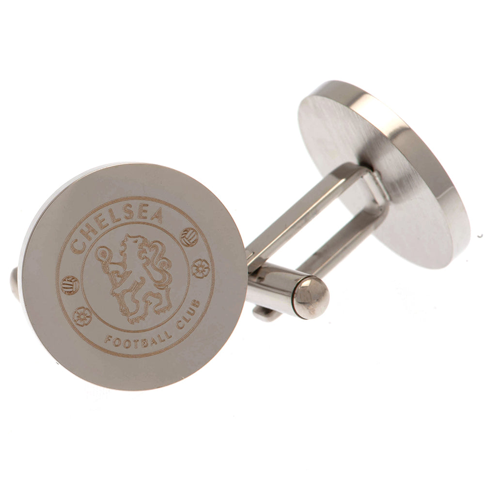 Chelsea Stainless Steel Round Cufflinks