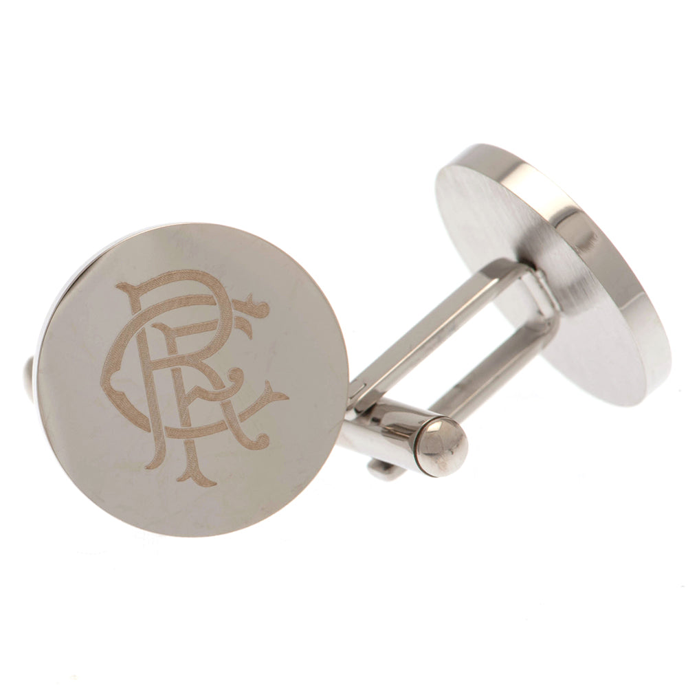Rangers Stainless Steel Round Cufflinks