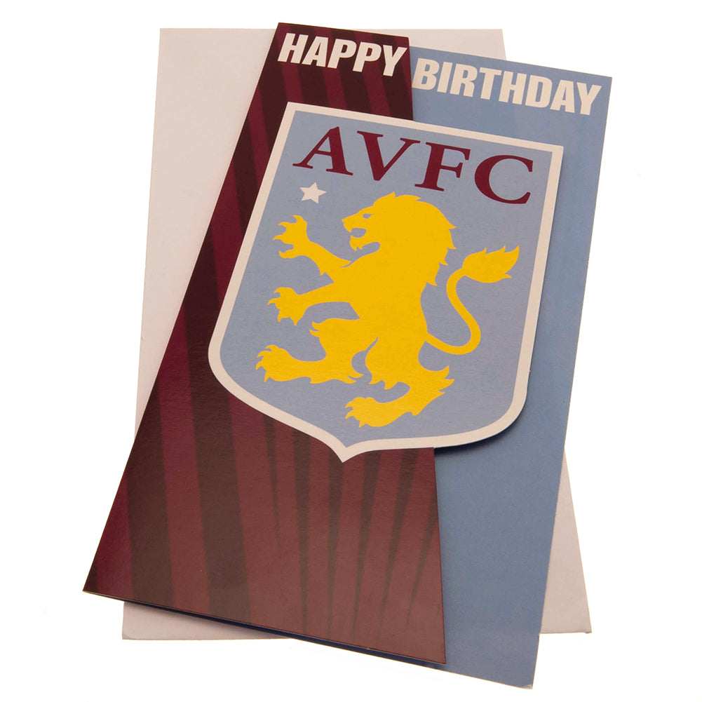Aston Villa Crest Birthday Card