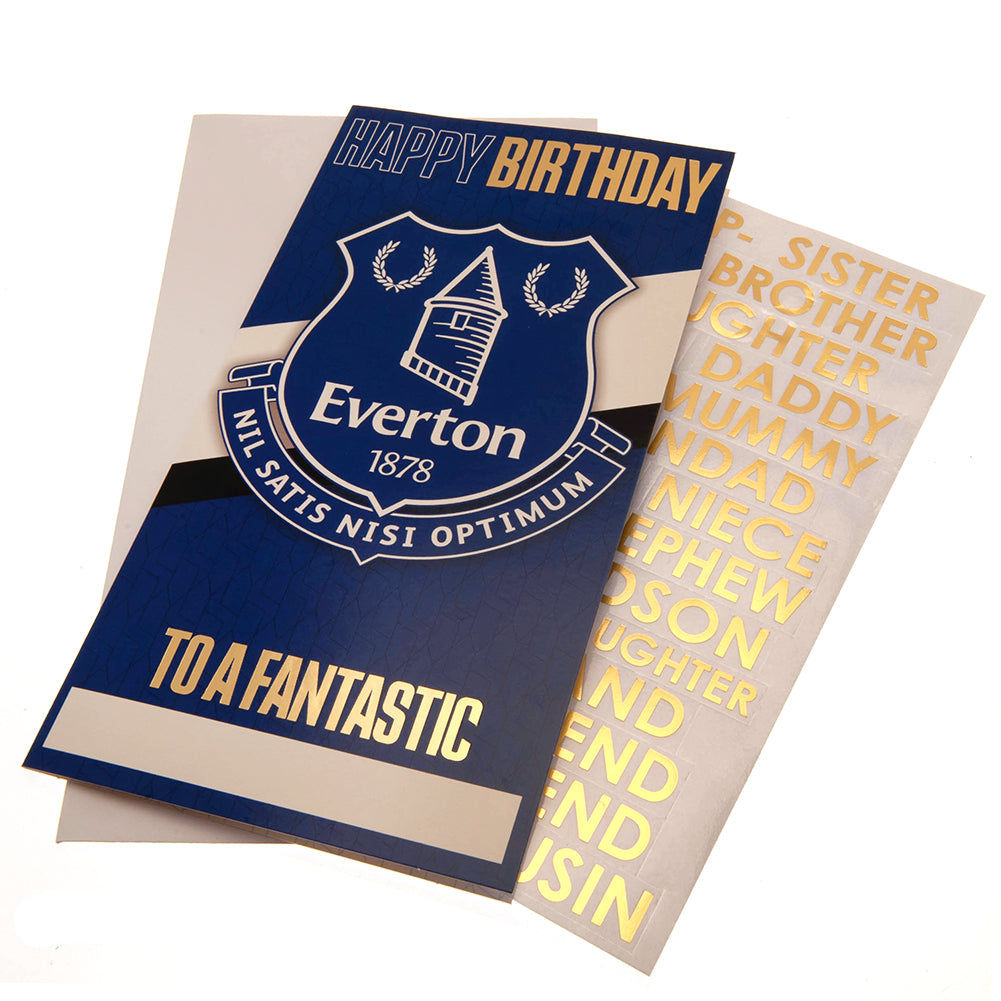 Everton Birthday Card Personalised