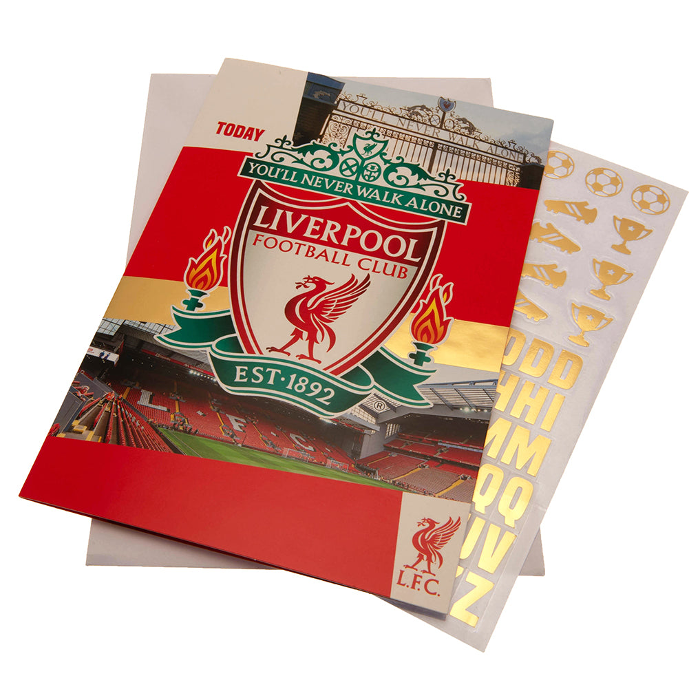 Liverpool Birthday Card With Stickers