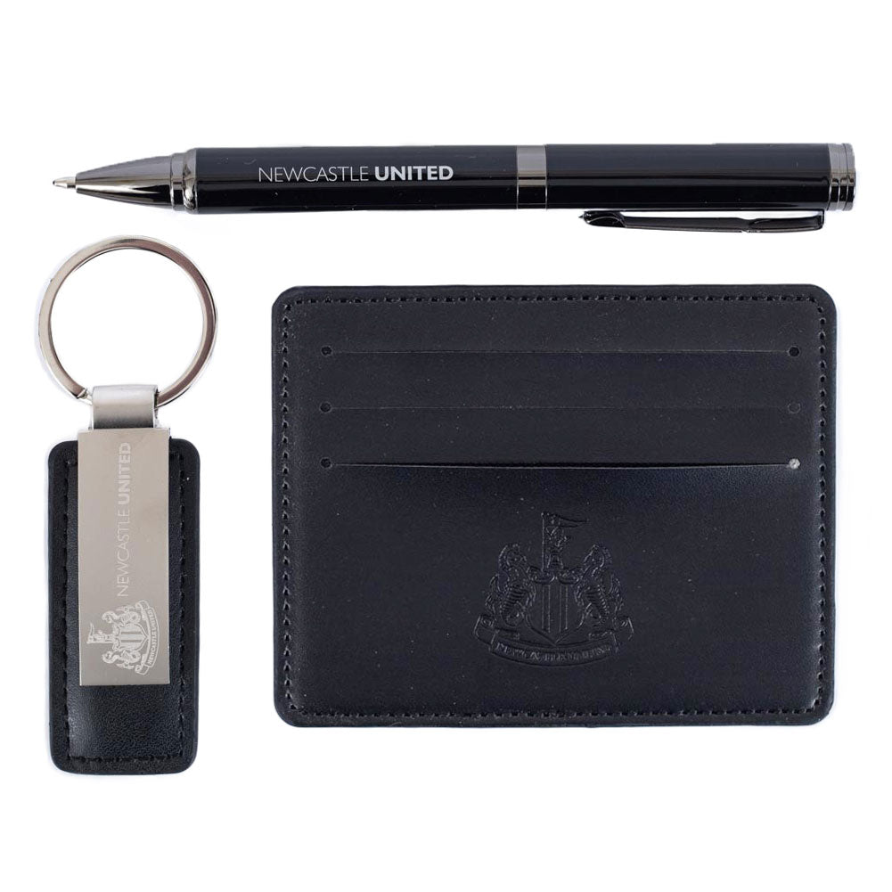 Newcastle United Leather Wallet, Fob & Pen Set