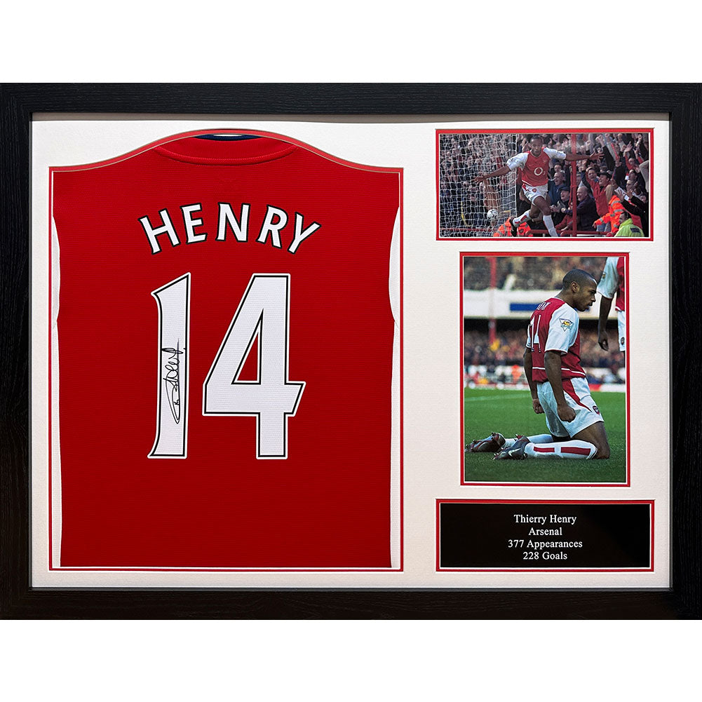 Arsenal Henry Signed Shirt (Framed)