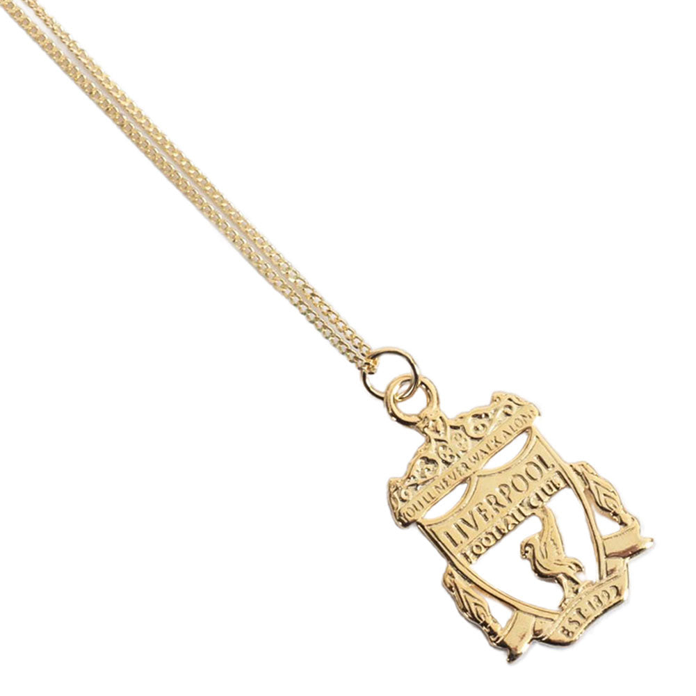 Liverpool 18ct Gold Plated on Silver Crest Pendant & Chain