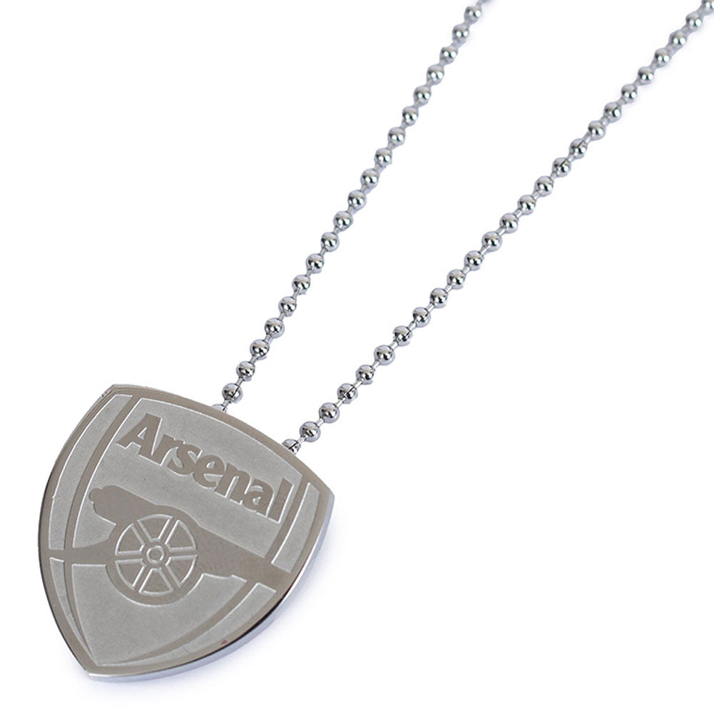 Arsenal Stainless Steel Large Pendant & Chain
