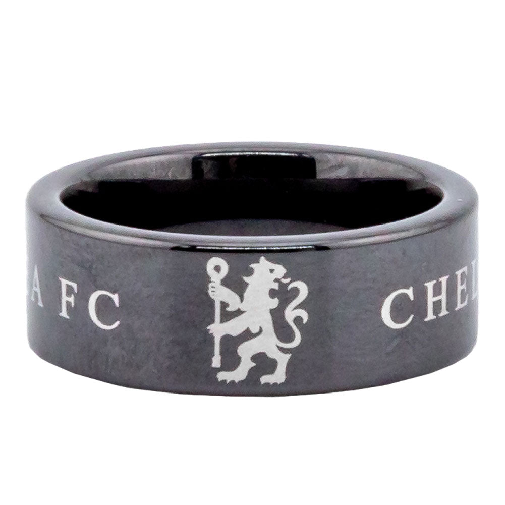 Chelsea Black Ceramic Ring Medium