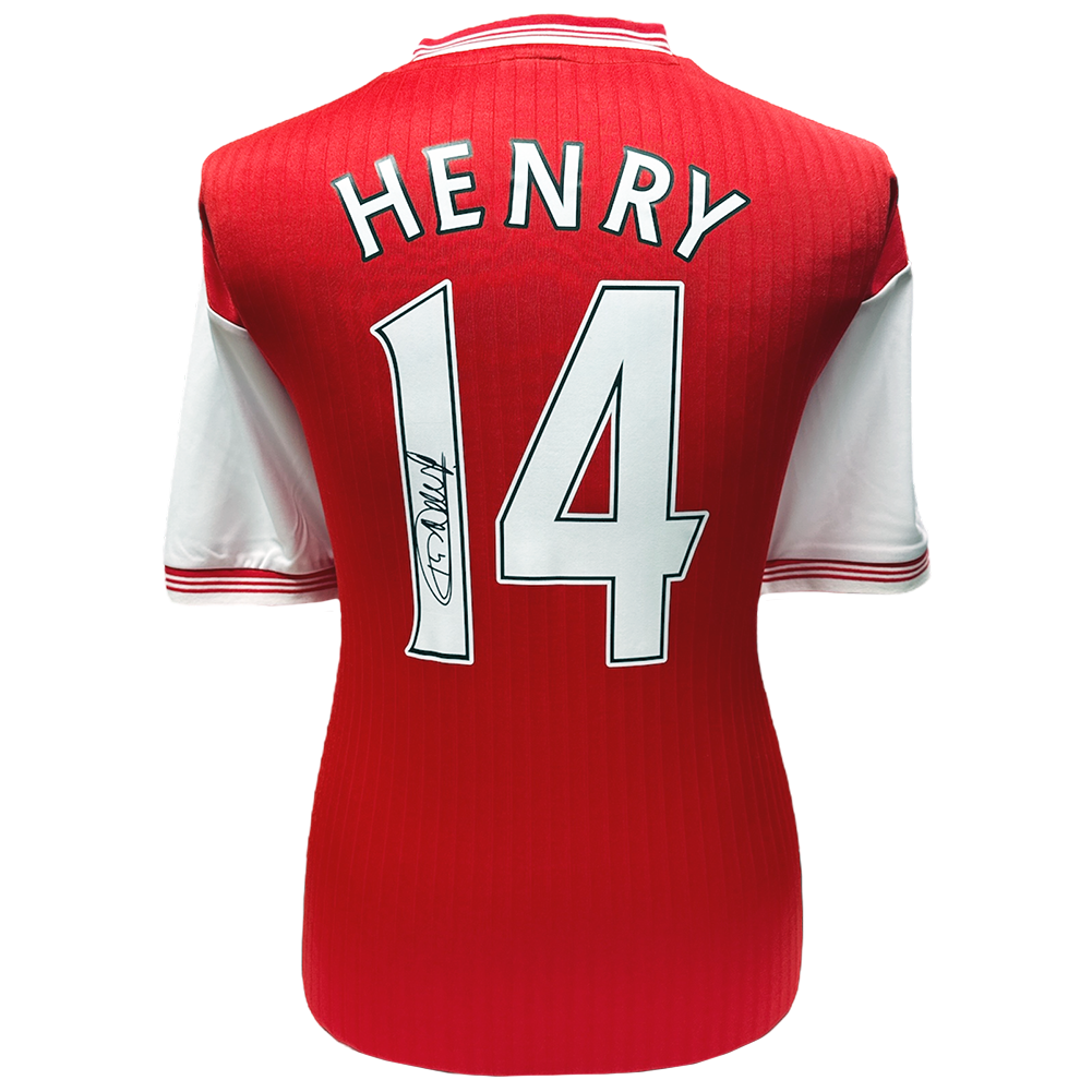 Arsenal Henry Centenary Retro Signed Shirt
