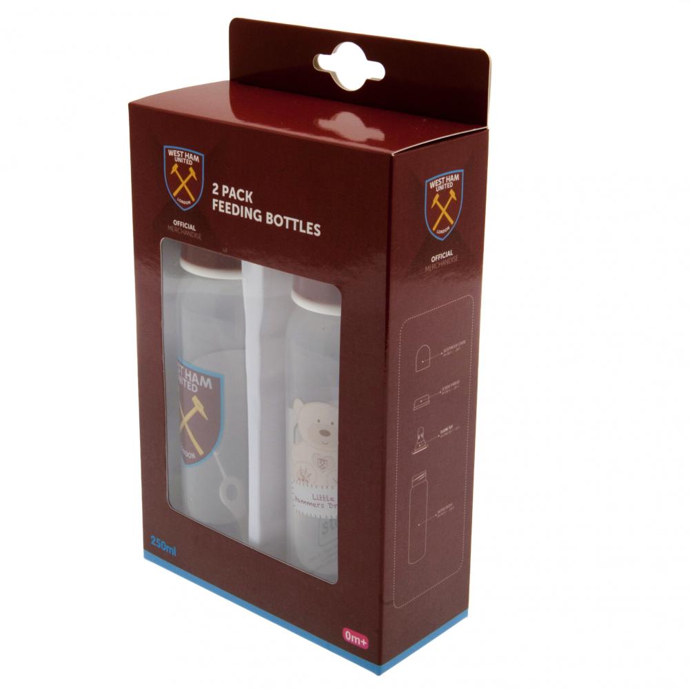 West Ham United 2pk Feeding Bottles