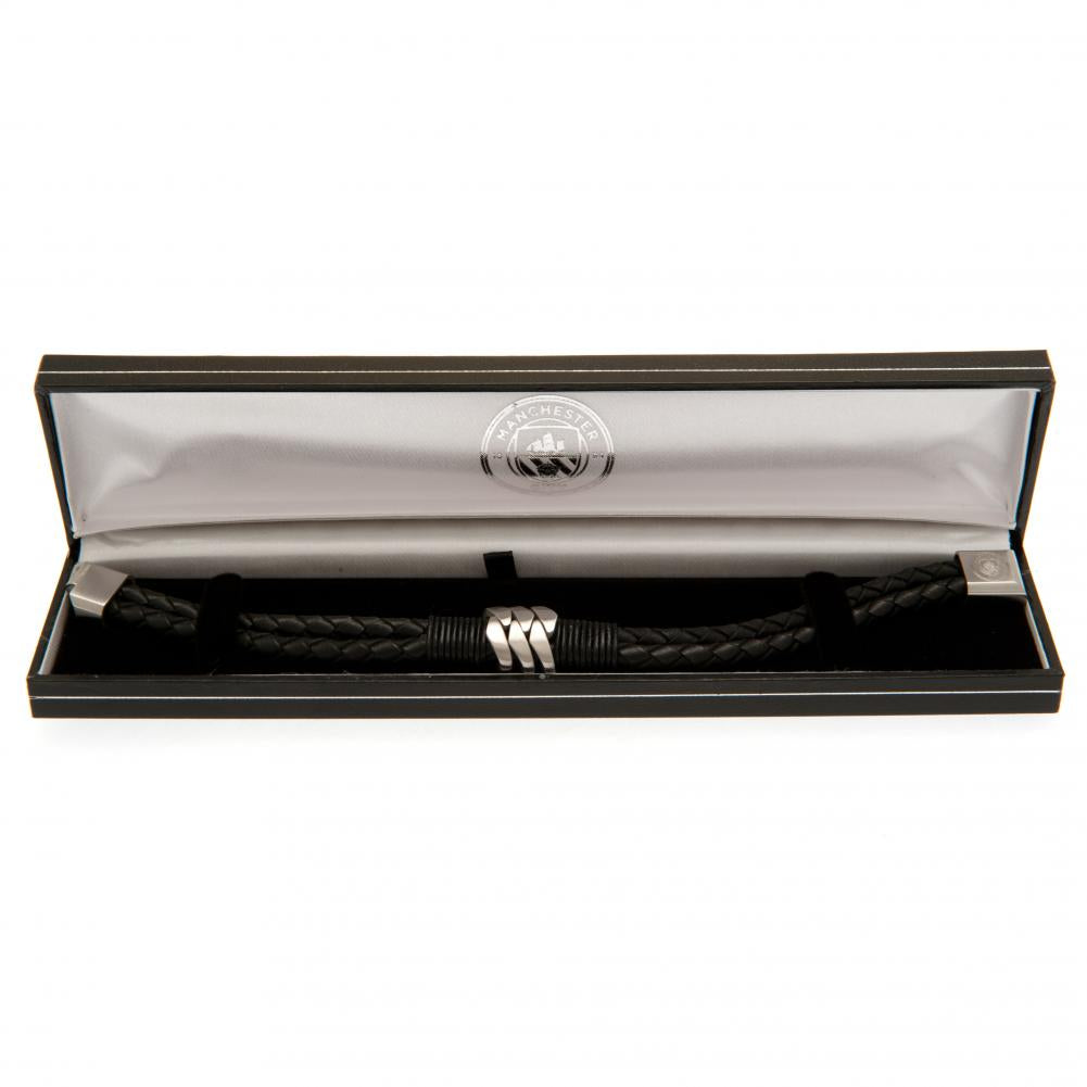 Manchester City Leather Bracelet