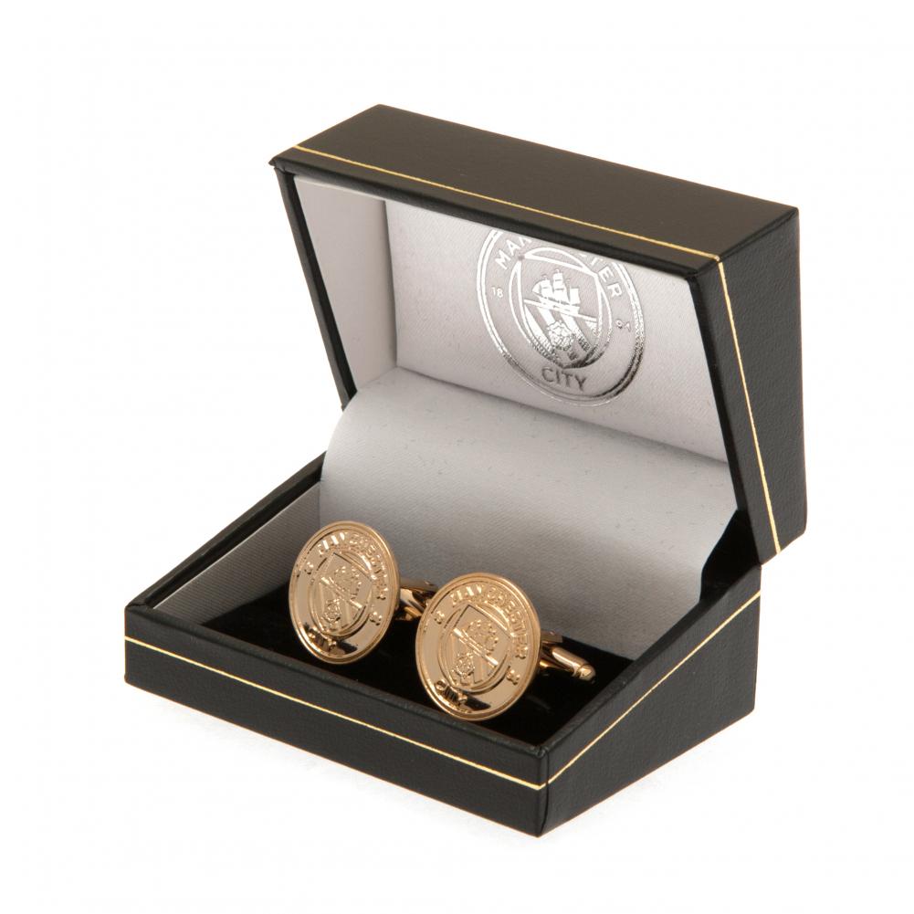 Manchester City Gold Plated Cufflinks