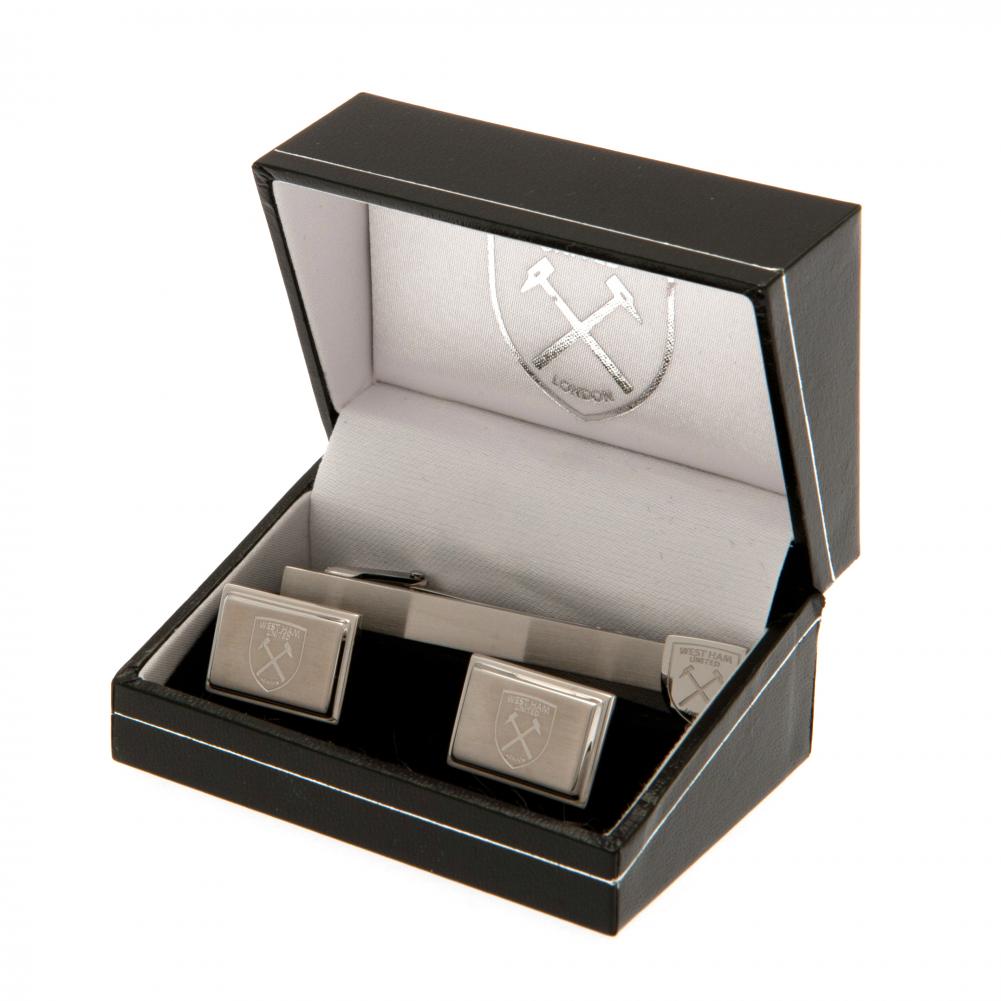 West Ham United Tie Slide & Cufflink Set