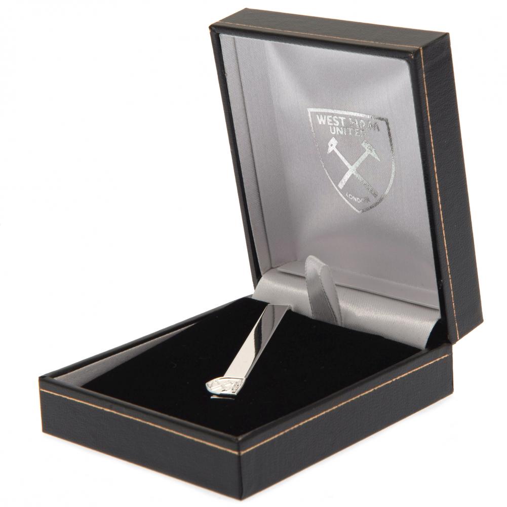 West Ham United Silver Plated Tie Slide