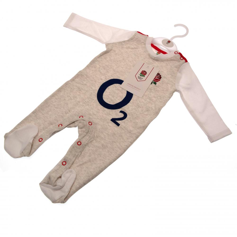 England Rugby Sleepsuit 12/18 mths GR