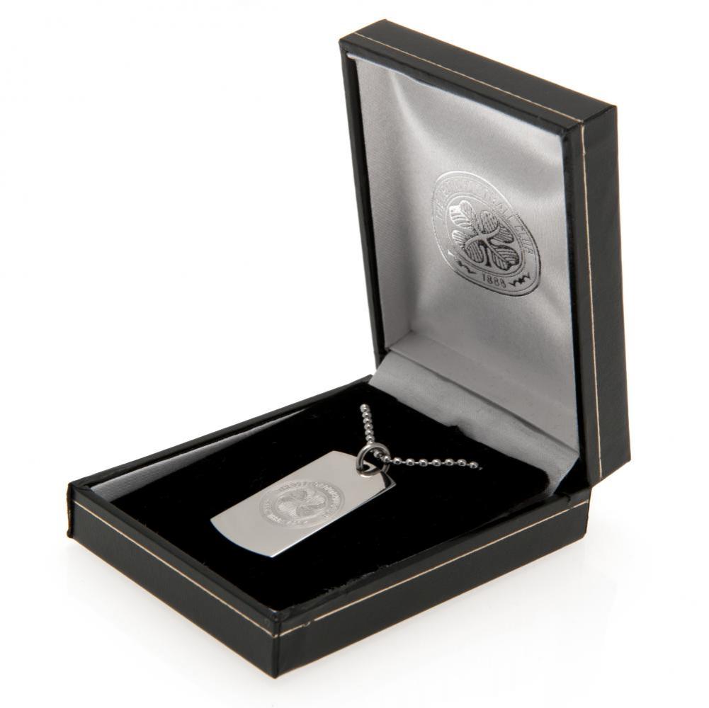 Celtic Engraved Dog Tag & Chain