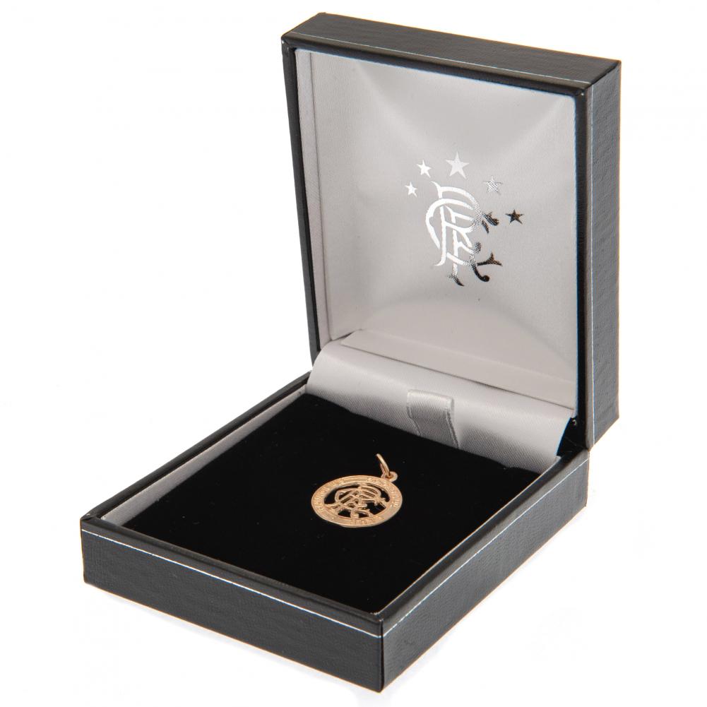 Rangers 9ct Gold Pendant Round Crest