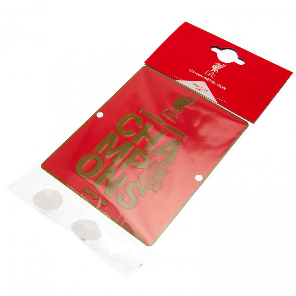 Liverpool Premier League Champions Window Sign