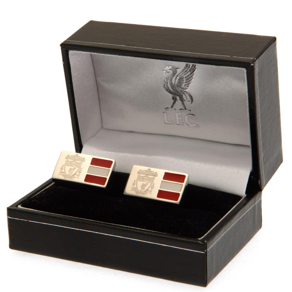 Liverpool Stainless Steel Stripe Cufflinks