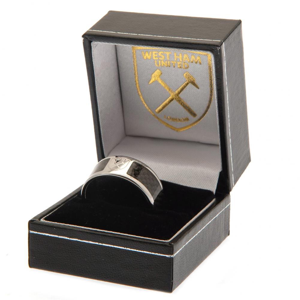 West Ham United Carbon Fibre Ring Small