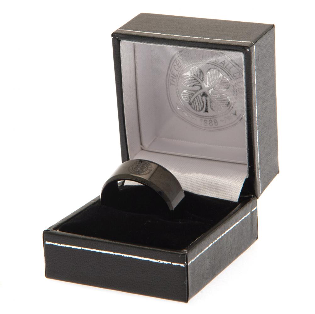 Celtic Black IP Ring Medium