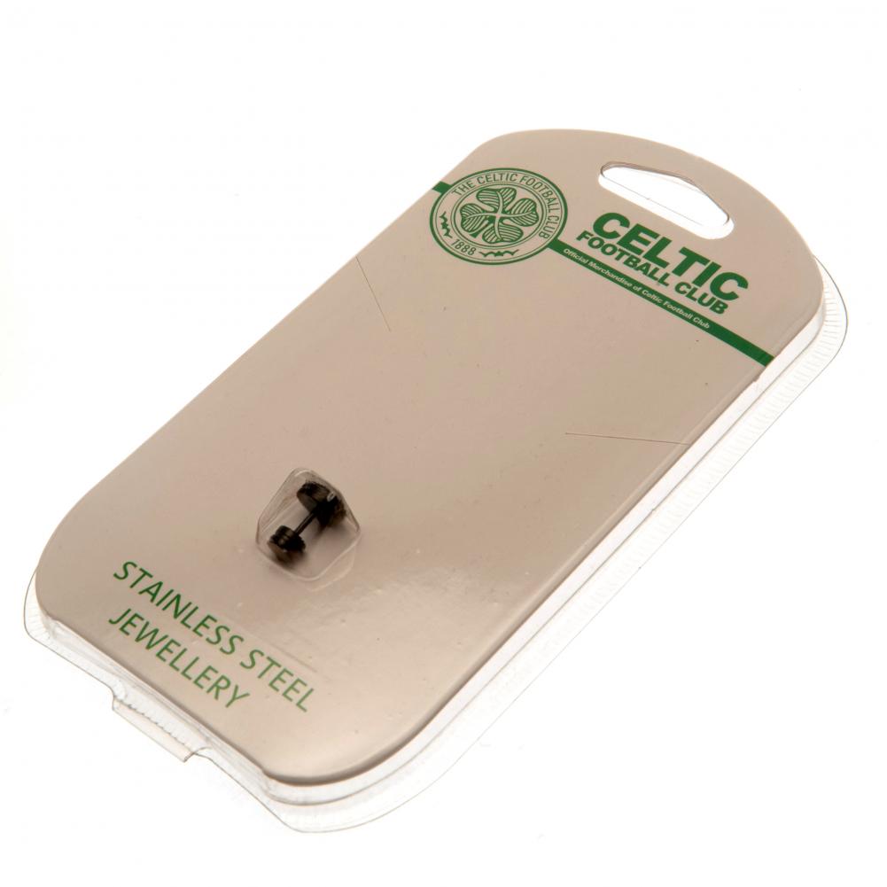 Celtic Black IP Stud Earring