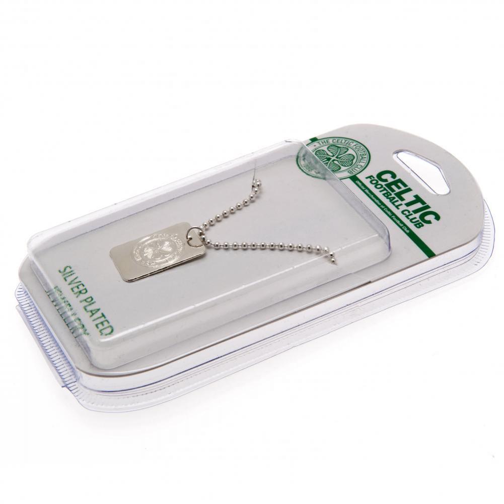 Celtic Silver Plated Dog Tag & Chain