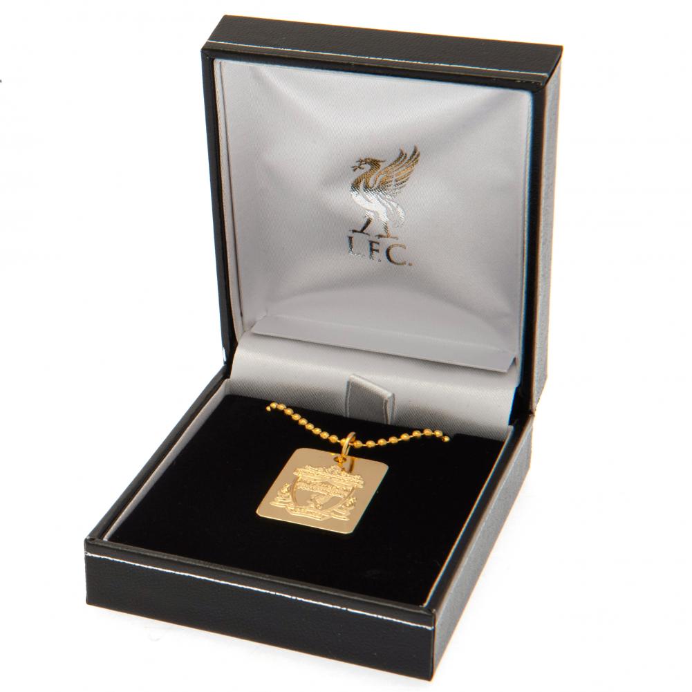 Liverpool Gold Plated Dog Tag & Chain
