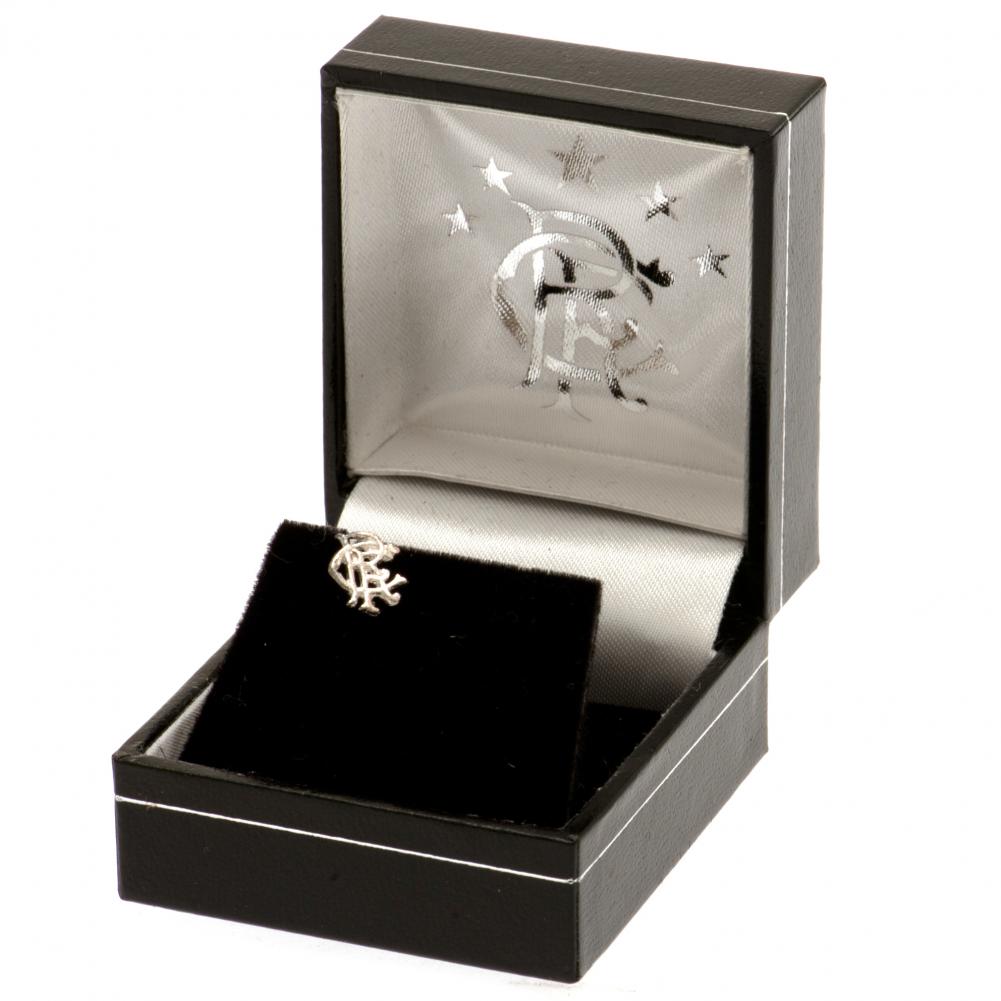 Rangers Sterling Silver Stud Earring
