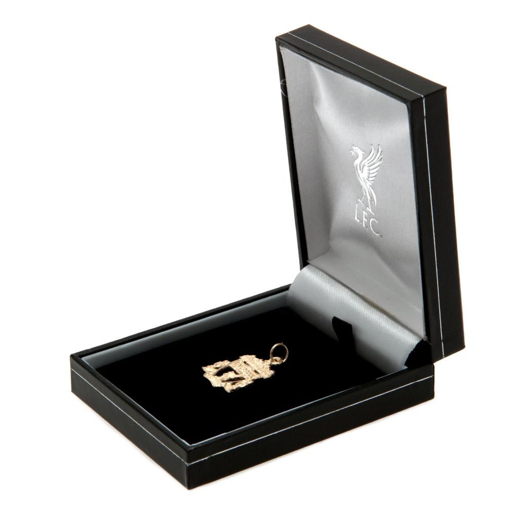 Liverpool 9ct Gold Pendant Crest Medium
