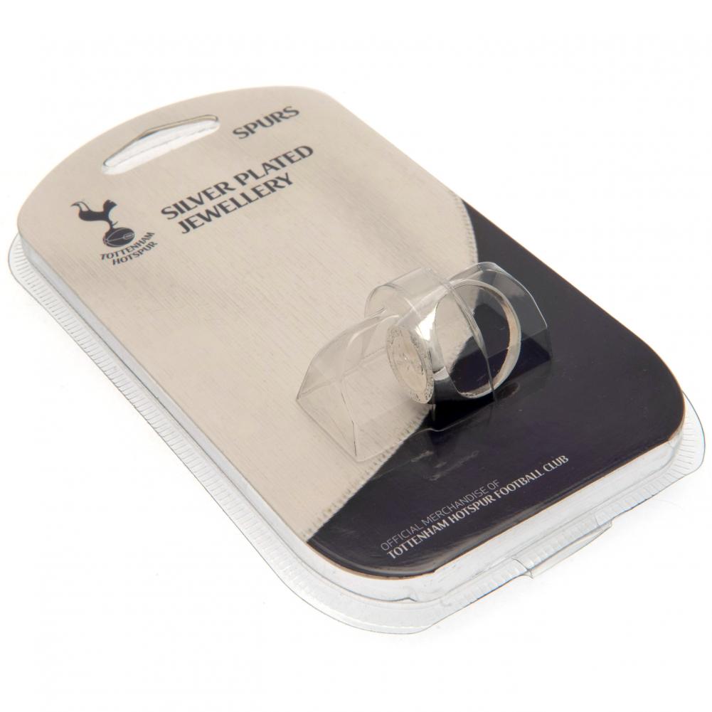Tottenham Hotspur Silver Plated Crest Ring Large