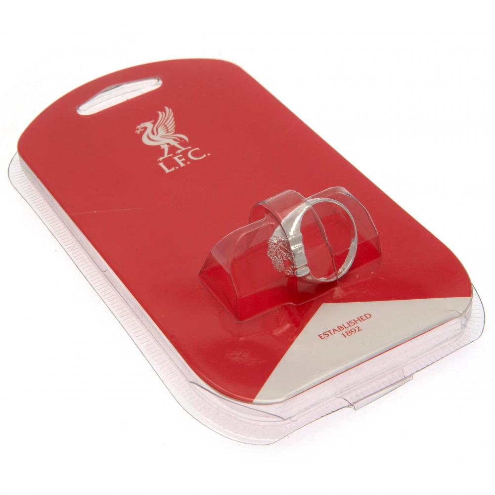 Liverpool Silver Plated Crest Ring Medium