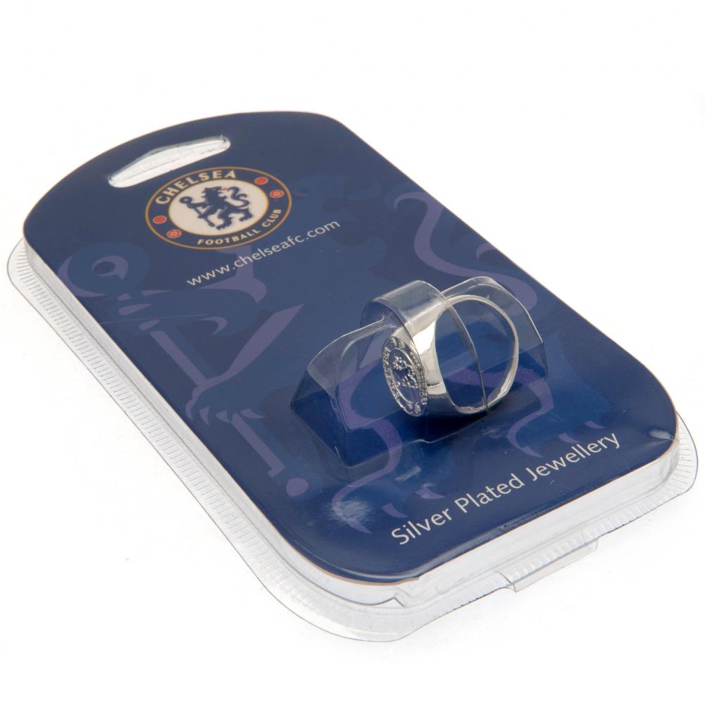 Chelsea Silver Plated Crest Ring Small