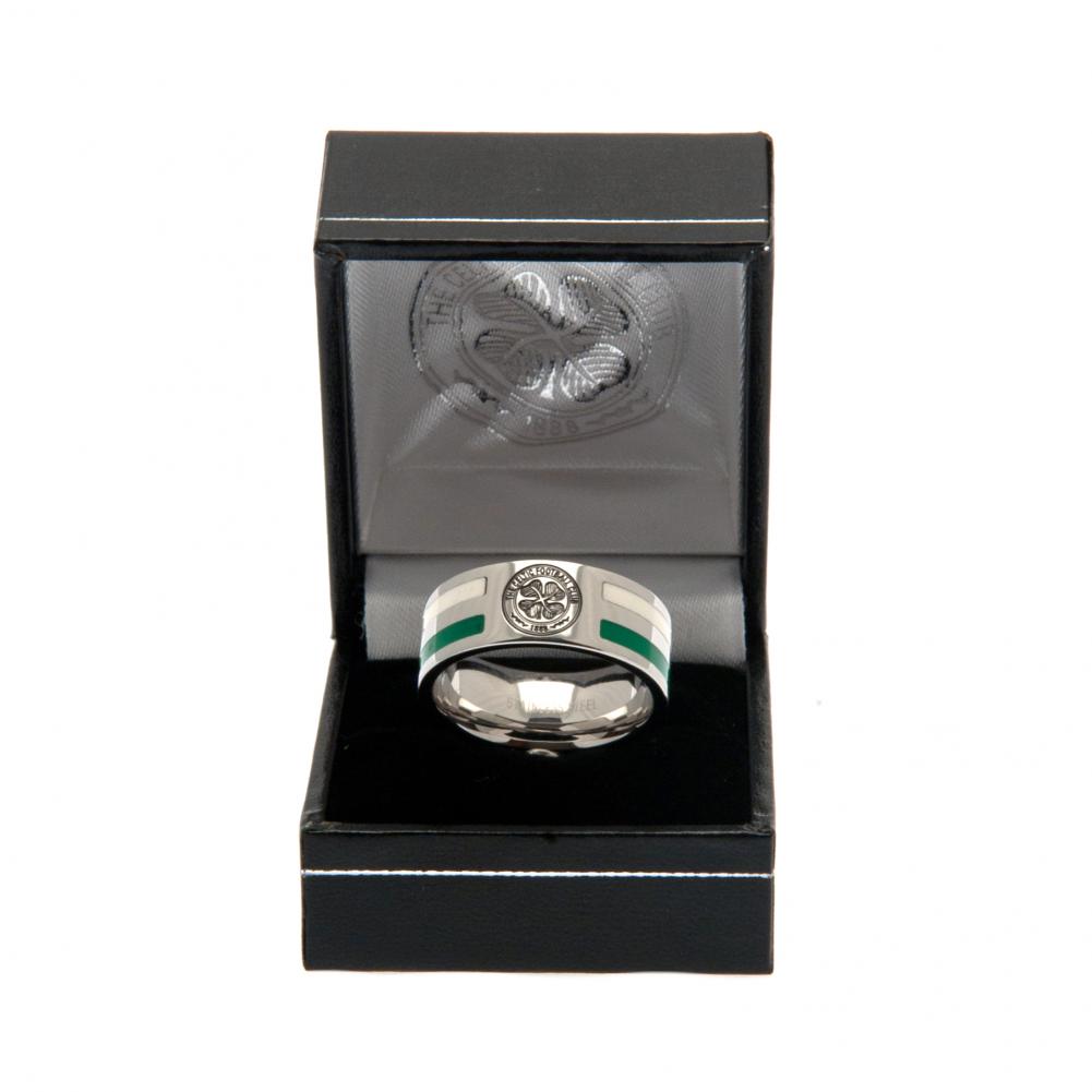 Celtic Colour Stripe Ring Large