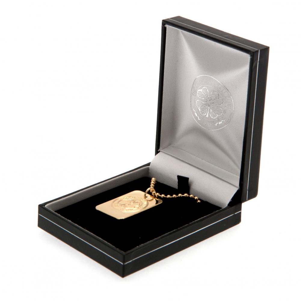 Celtic Gold Plated Dog Tag & Chain