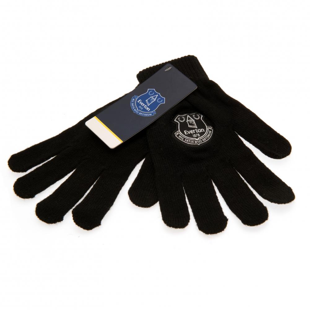Everton Knitted Gloves Junior
