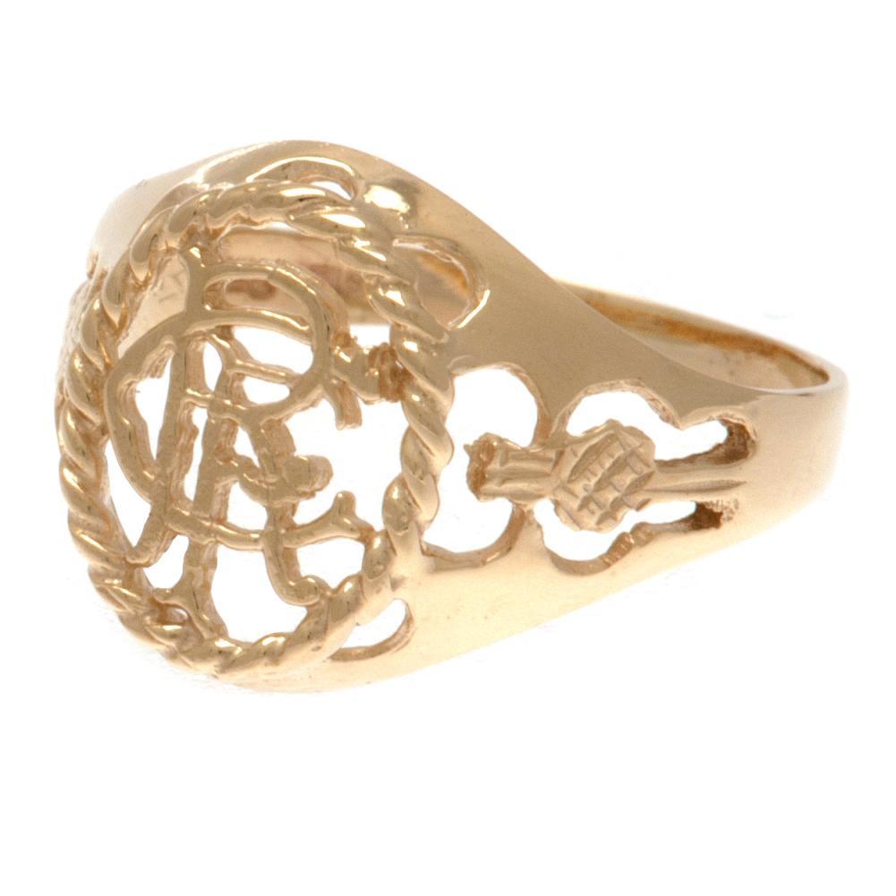 Rangers 9ct Gold Crest Ring Medium