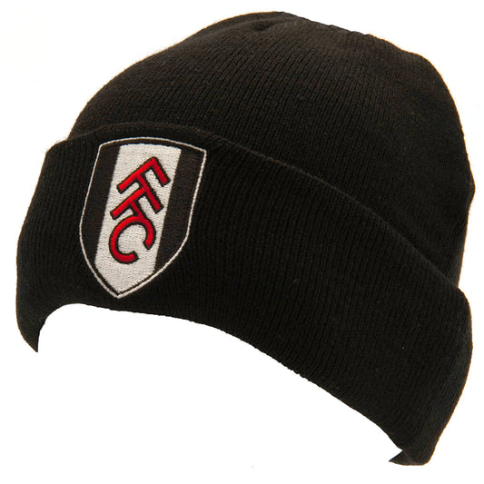 Fulham Black Cuff Beanie