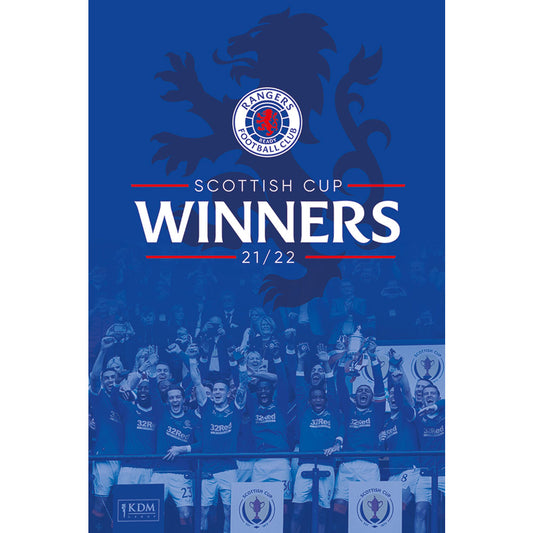 Rangers Poster Scottish Cup Winners 13