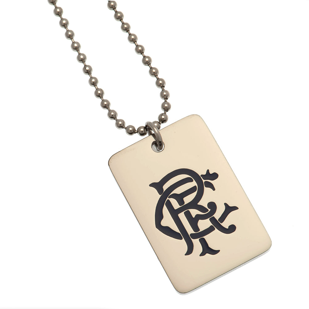 Rangers Enamel Crest Dog Tag & Chain