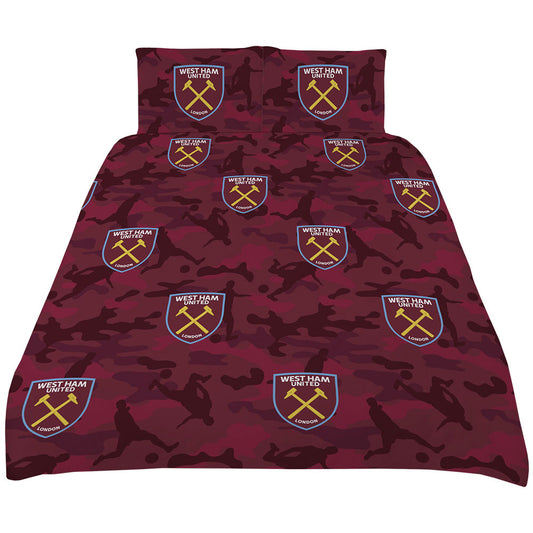 West Ham United Player Camo King Duvet Set