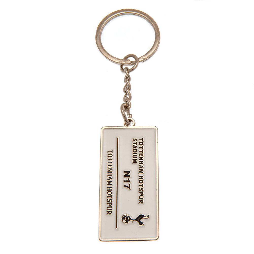 Tottenham Hotspur Embossed Street Sign Keyring