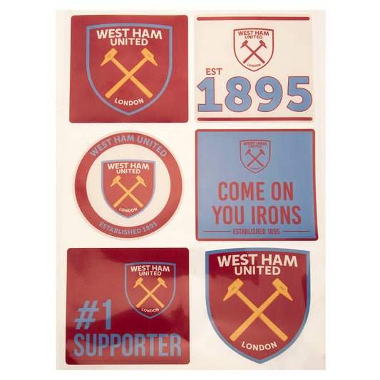 West Ham United Car Decal Set