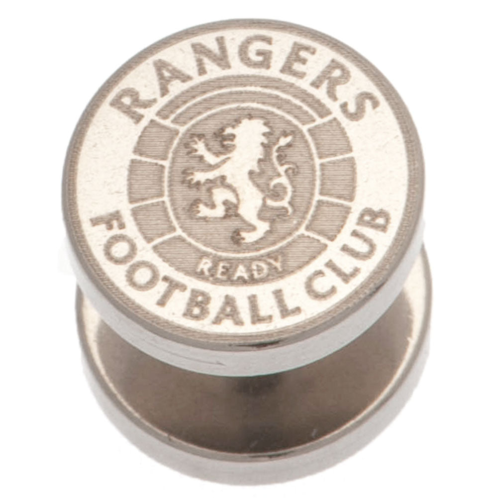 Rangers Ready Crest Stainless Steel Stud Earring